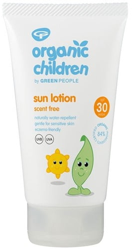 green people organic children sun lotion scent free spf 30