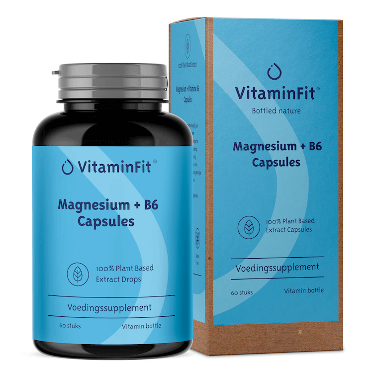 Wierook Stoutmoedig gesloten VitaminFit Magnesium met vitamine B6 Capsules - Cosmic-beauty
