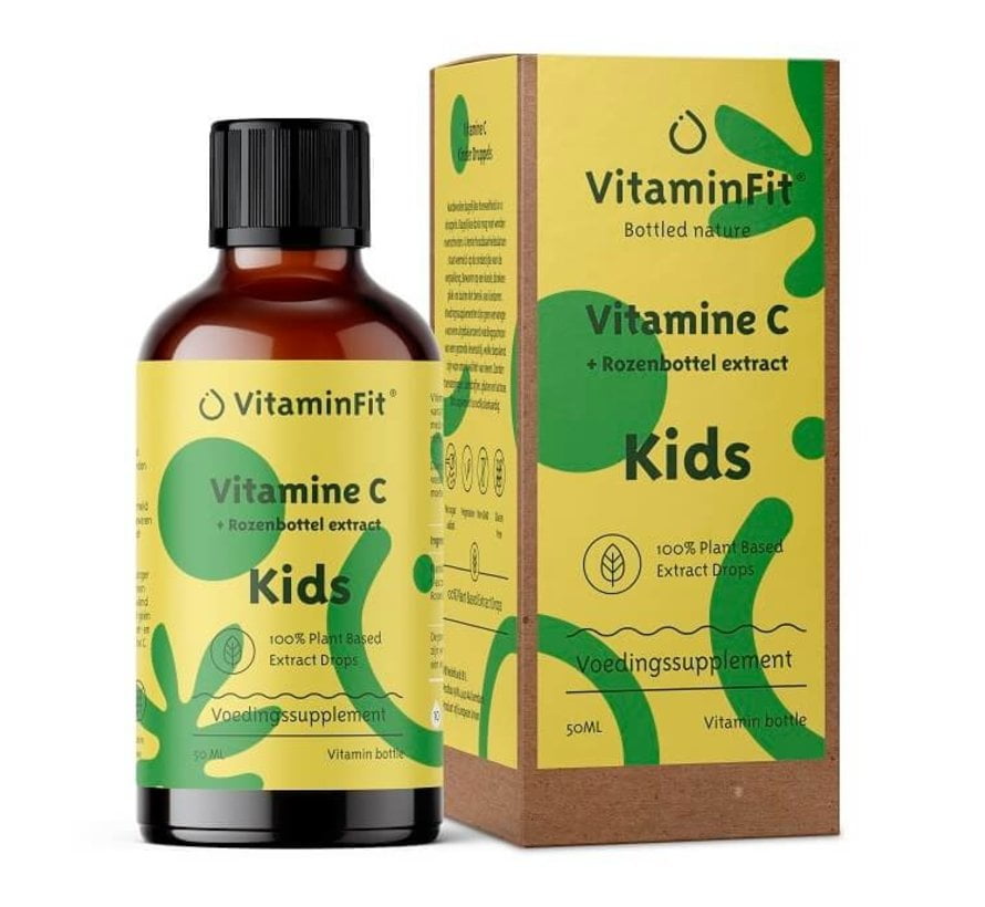 Verrast zijn Wat dan ook Egoïsme VitaminFit Vitamine C + rozenbottel Kids Druppels 50 ML - Cosmic-beauty
